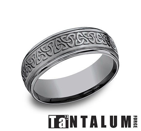 Benchmark Grey Tantalum Men's Wedding Band