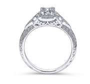 GABRIEL & CO "Victorian" Engagement Ring