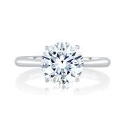 White Gold Lab Grown Solitaire Engagement Ring
