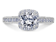 Scott Kay "Heaven's Gates" Halo Engagement Ring