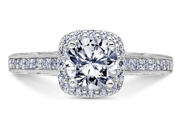 Scott Kay "Heaven's Gates" Halo Engagement Ring