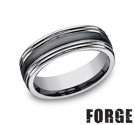 Benchmark Tungsten Men's Wedding Band