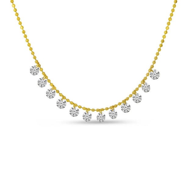 Yellow Gold Diamond Fashion Necklace