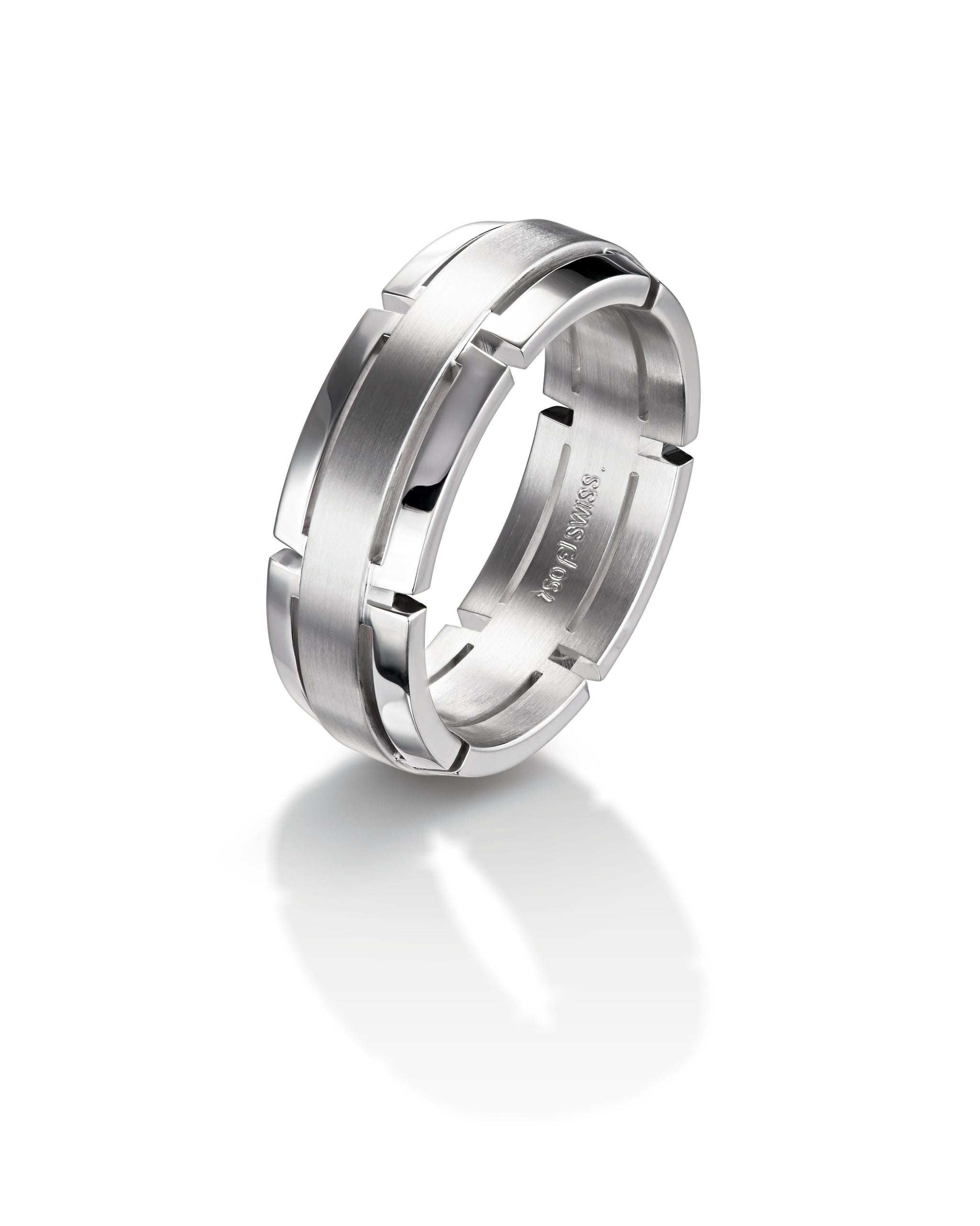 Furrer Jacot White Gold Men's Wedding Band