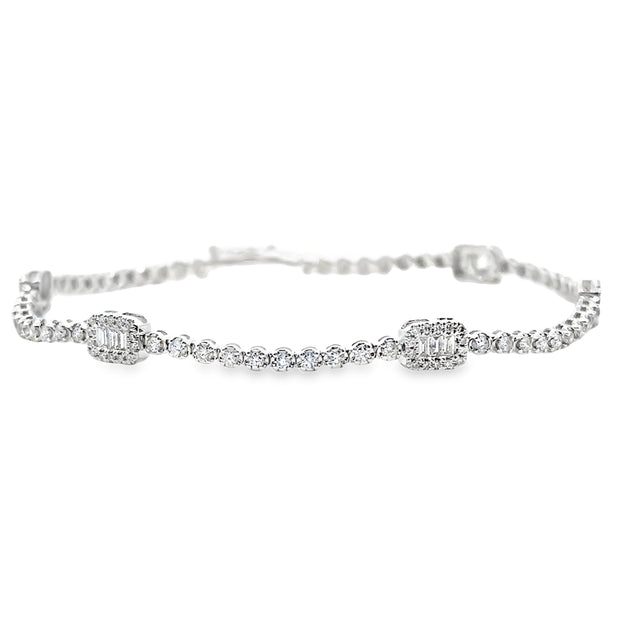 White Gold Diamond Fashion Bracelet