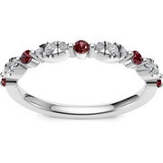 IMAGINE Ruby and Diamond Wedding Band