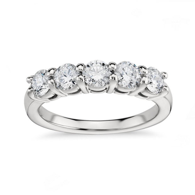 Lab Grown Five Stone Diamond Band