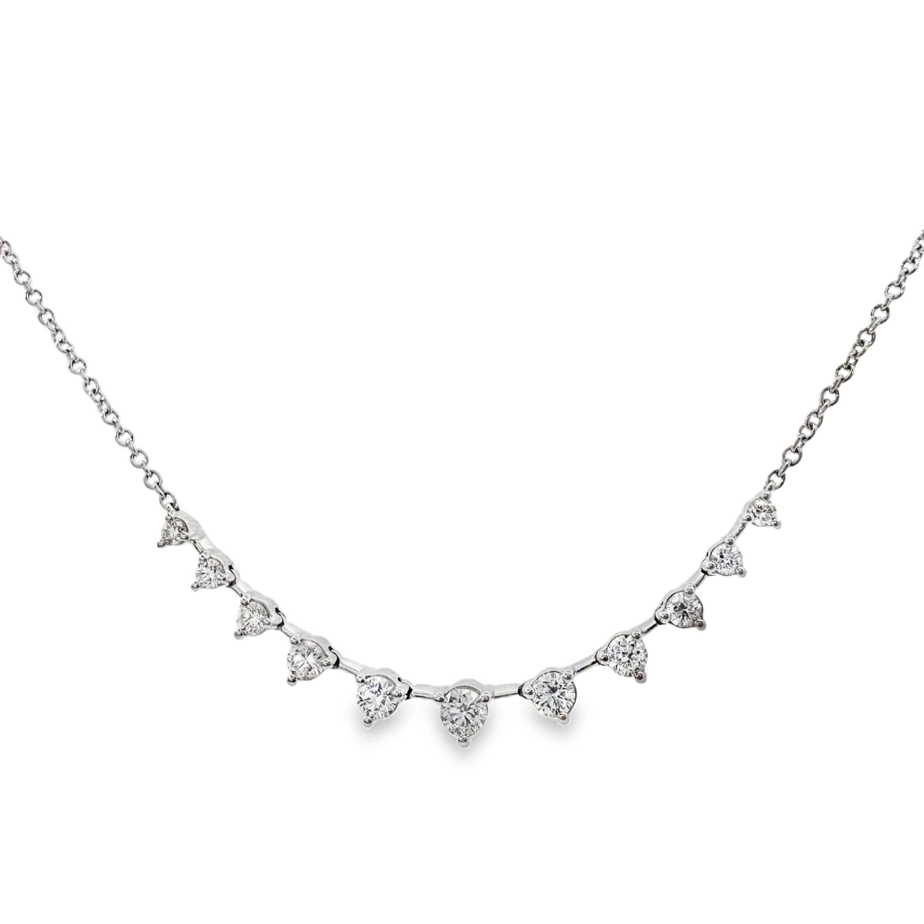 White Gold Diamond Fashion Necklace