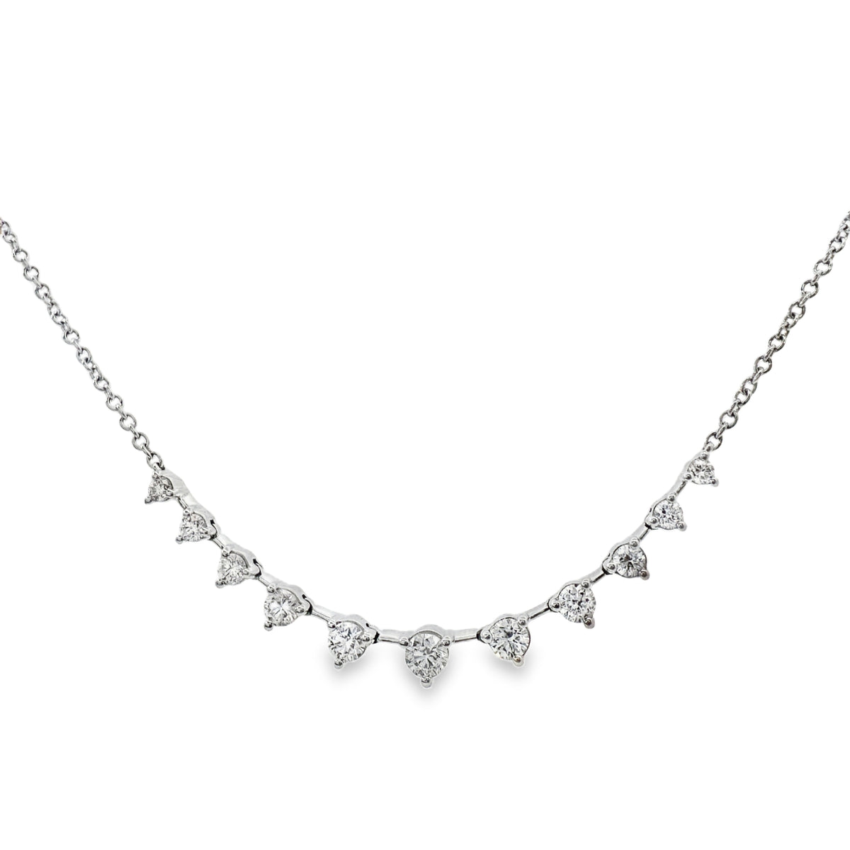 White Gold Diamond Fashion Necklace