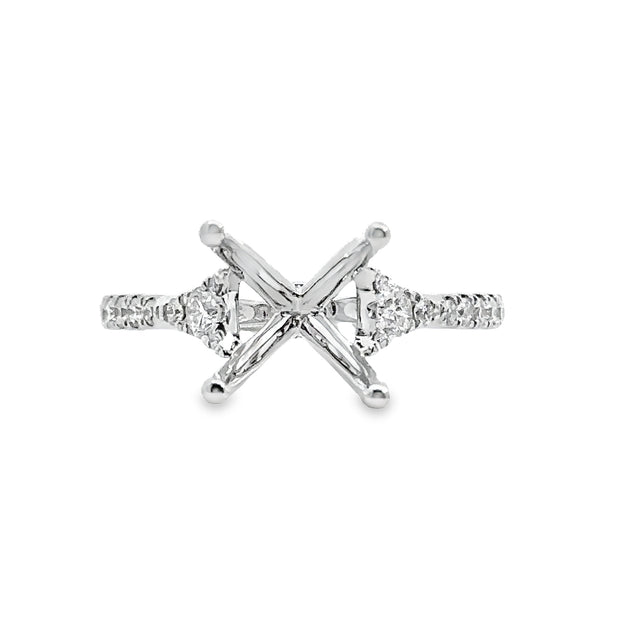 White Gold Diamond Engagement Ring