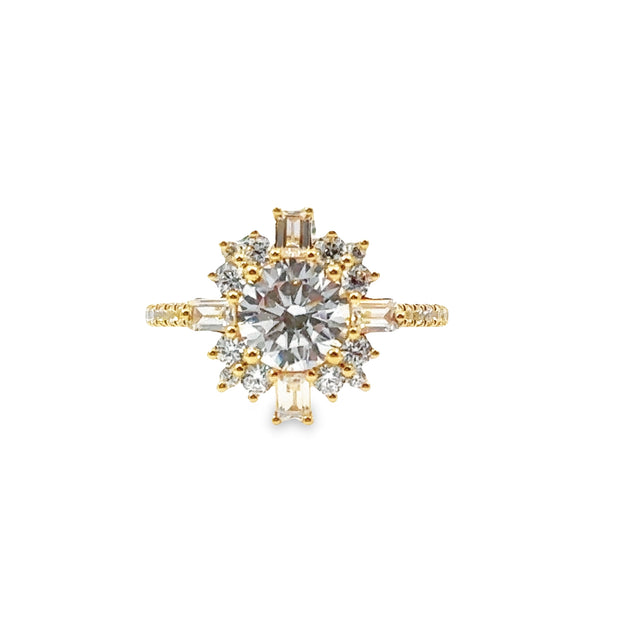 Padis Classique Halo Engagement Ring