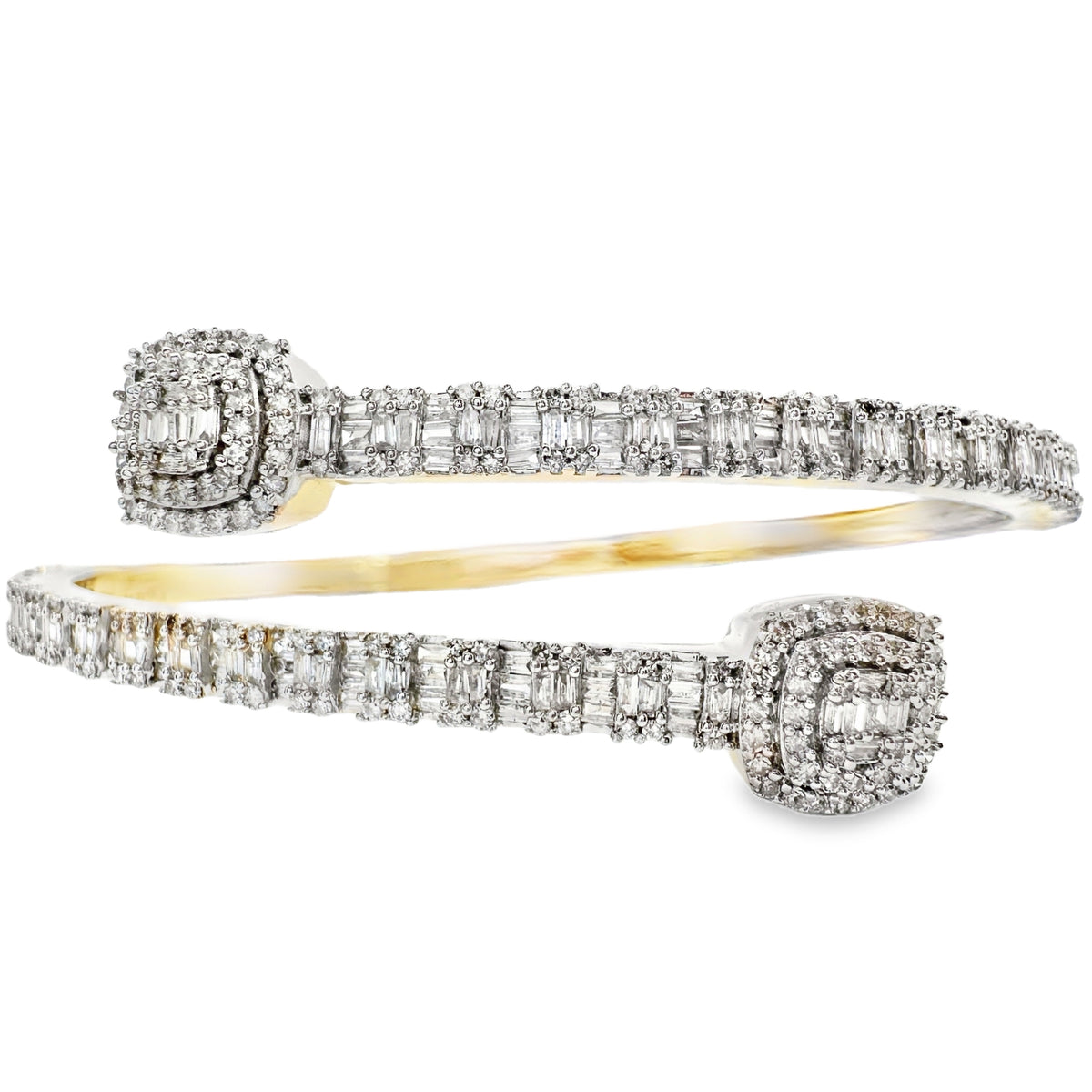 Yellow Gold Diamond Bangle Bracelet