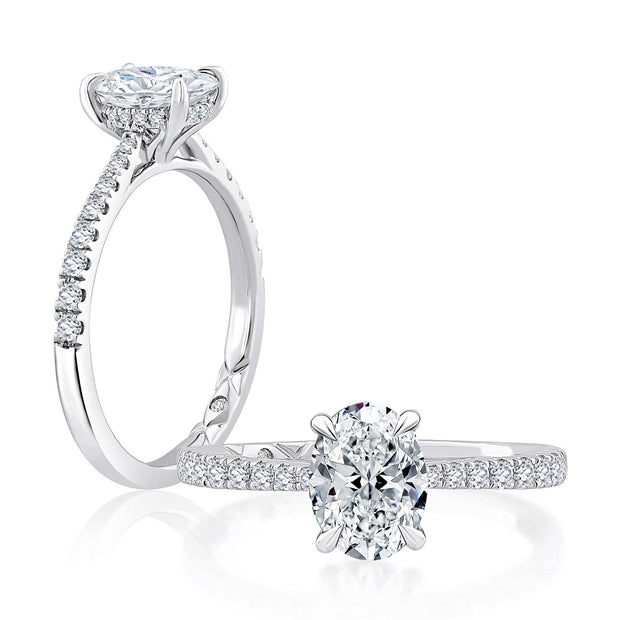 A. JAFFE Diamond Engagement Ring