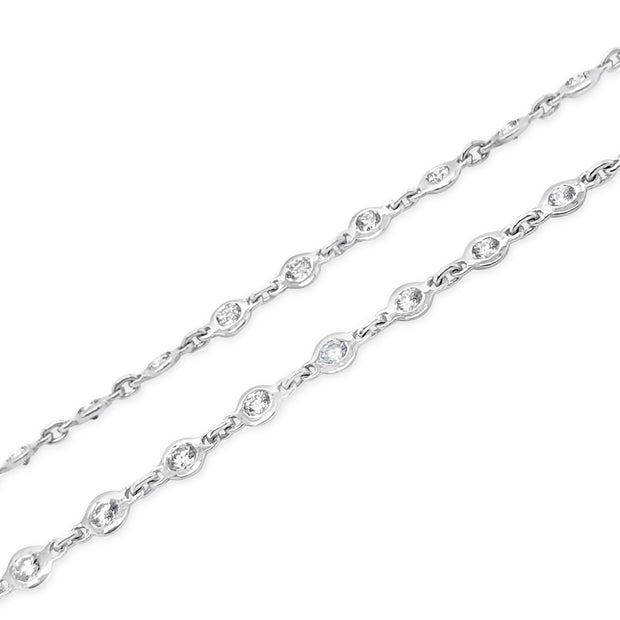 White Gold Diamond Fashion Necklace