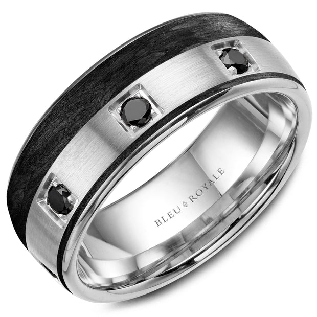 Bleu Royale "Diamond" Men's Wedding Band