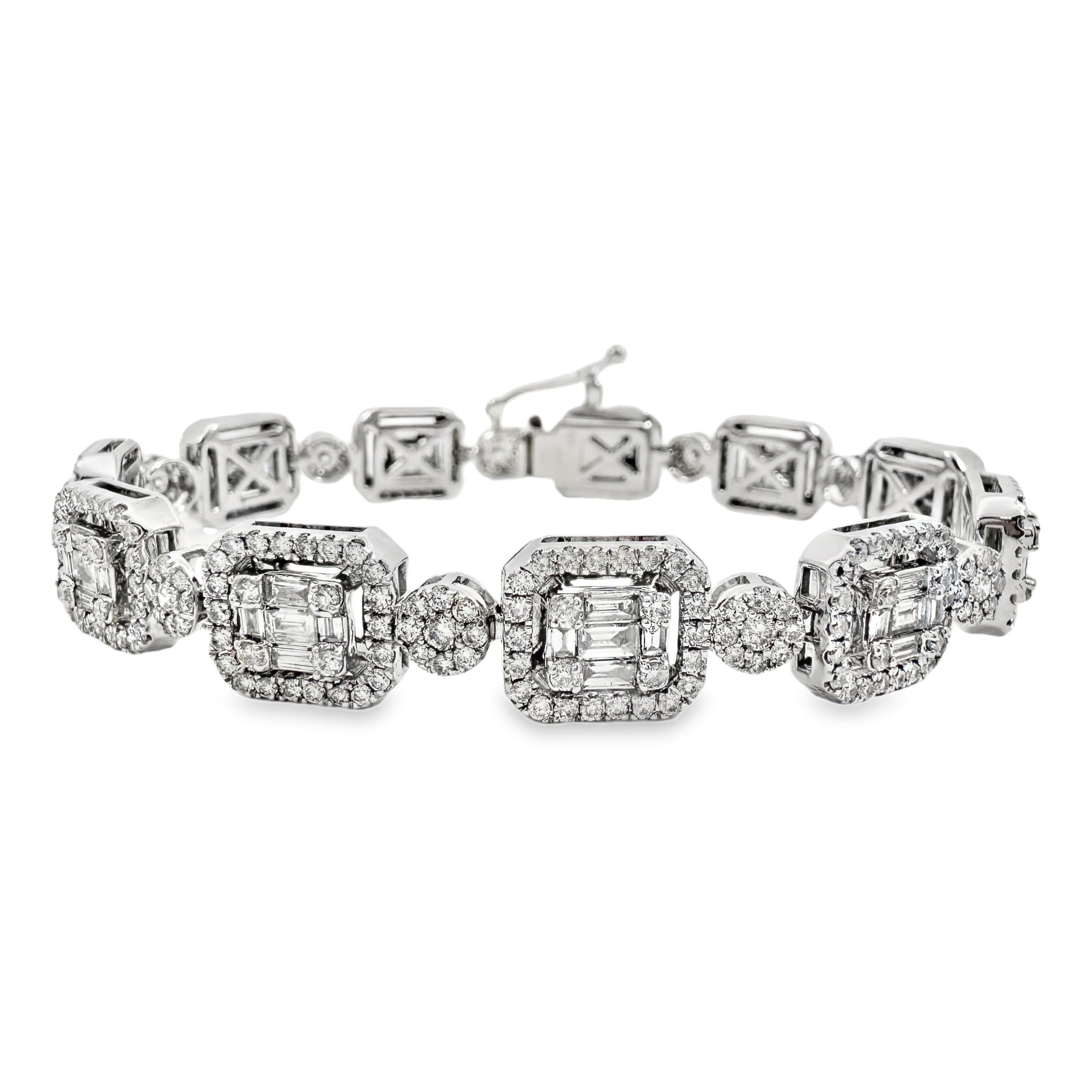 White Gold Diamond Fashion Bracelet