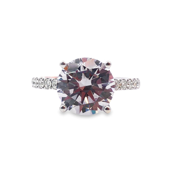 A. JAFFE Halo Engagement Ring