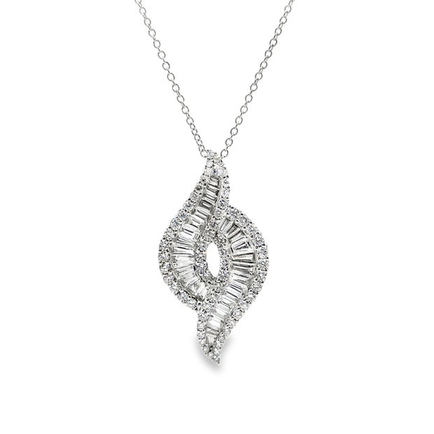 White Gold Diamond Fashion Pendant