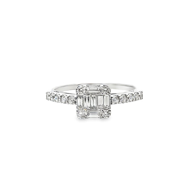 White Gold Diamond Fashion Ring