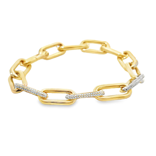 Yellow Gold Diamond Fashion Bracelet