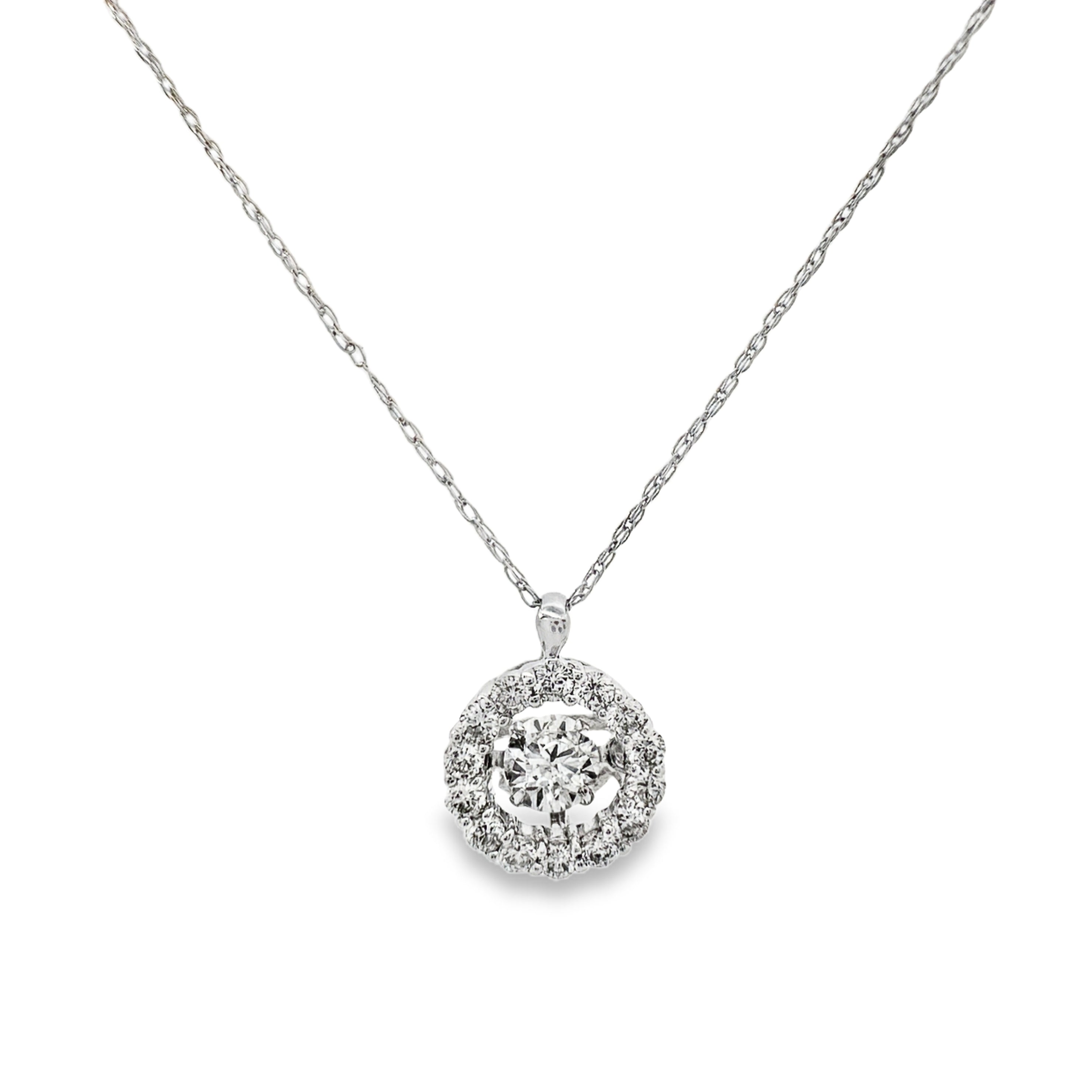 White Gold Diamond Fashion Pendant