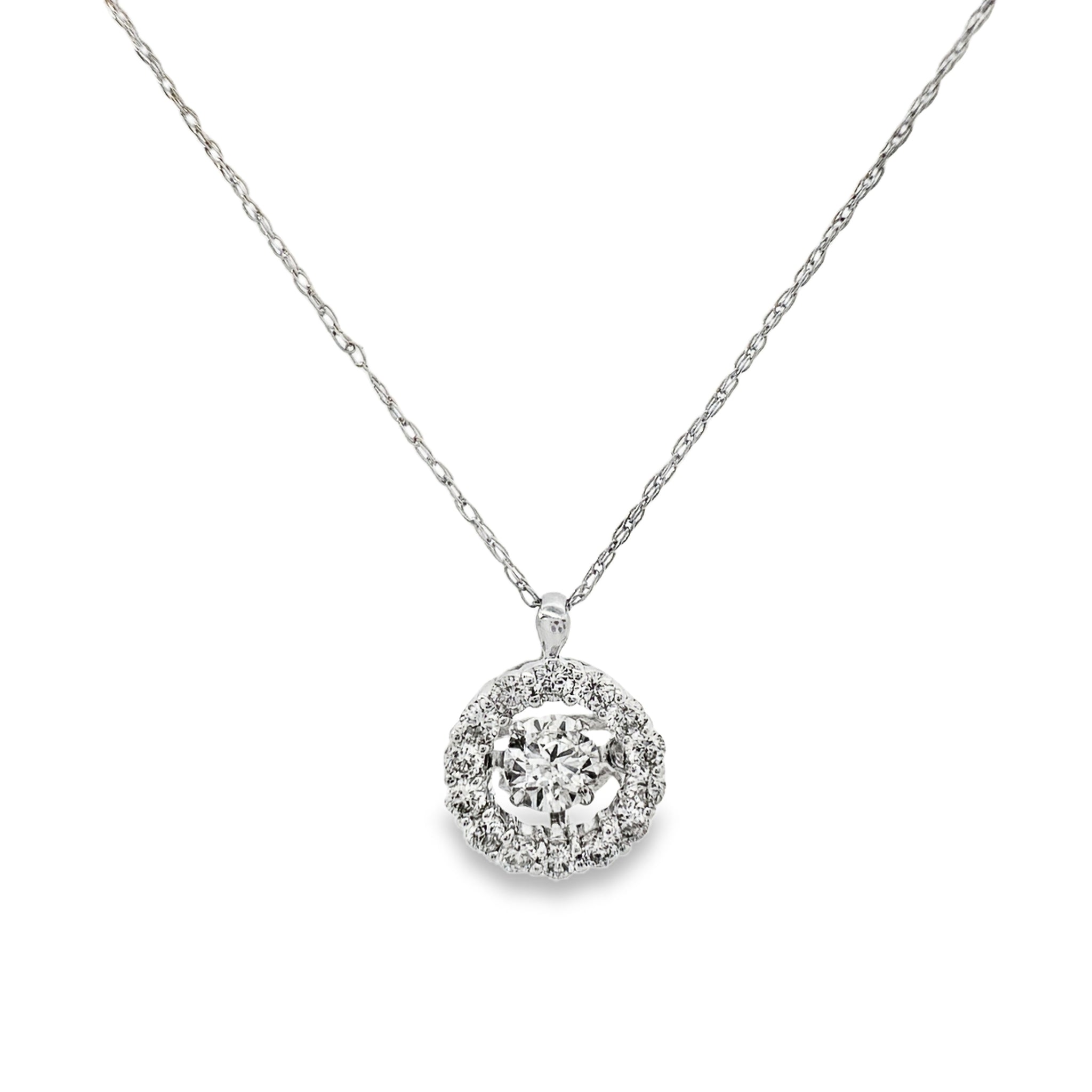 White Gold Diamond Fashion Pendant