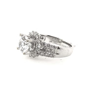 White Gold Halo Engagement Ring