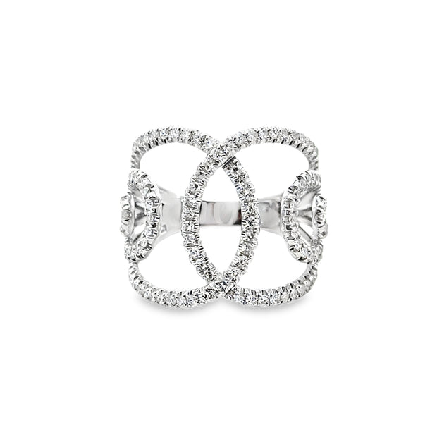 White Gold Diamond Fashion Ring