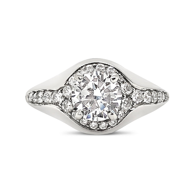 Michael Bondanza Halo Engagement Ring