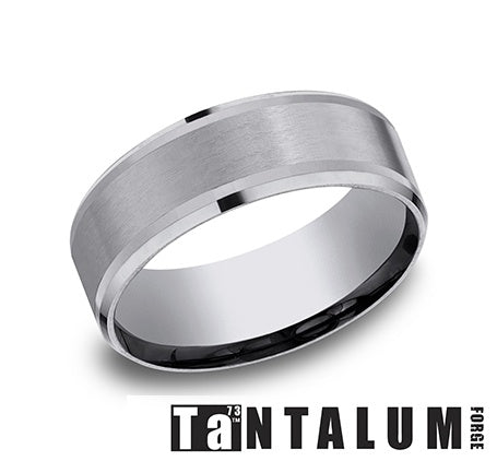 Benchmark Grey Tantalum Men's Wedding Band