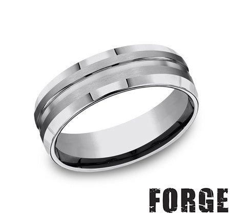Benchmark Tungsten Men's Wedding Band