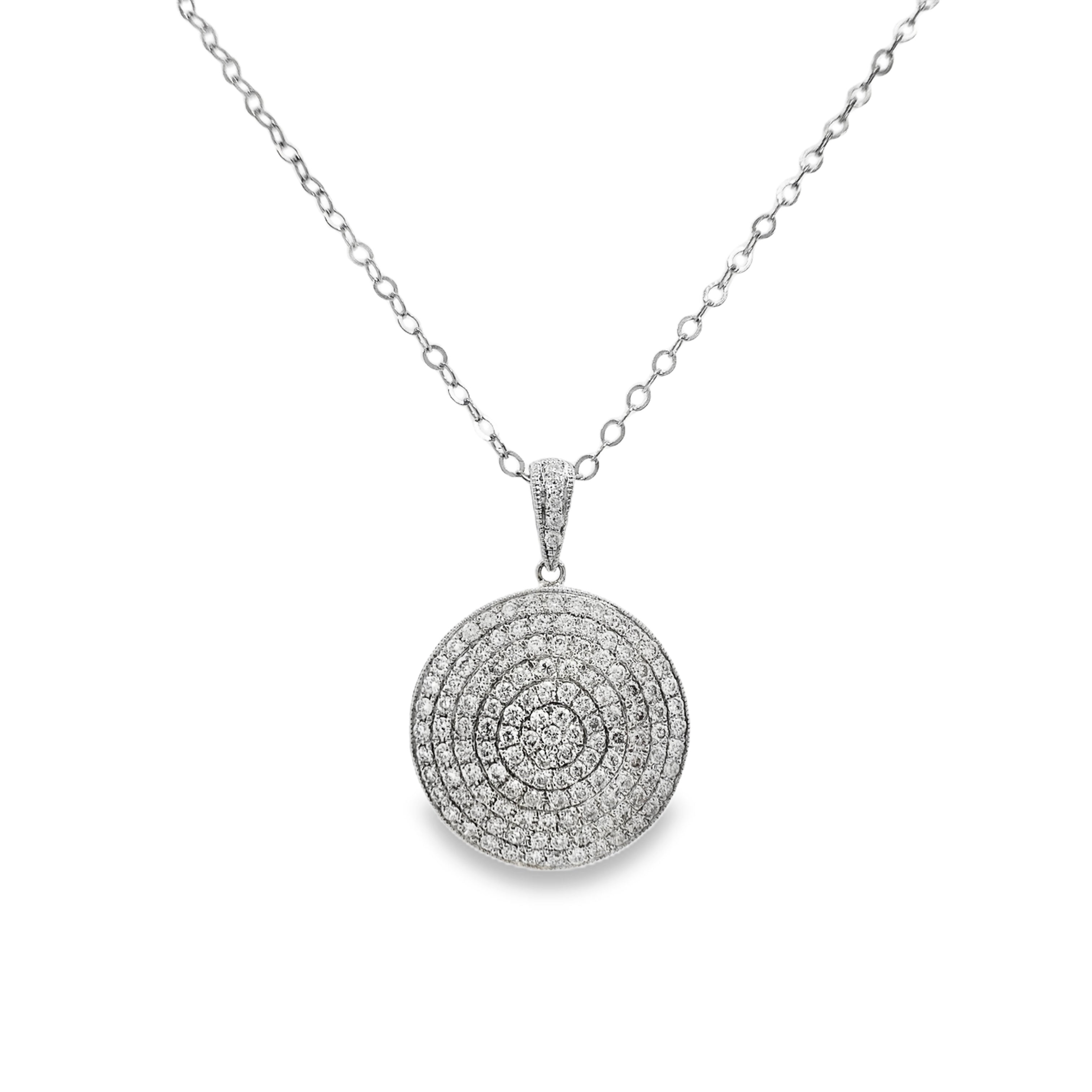 White Gold Diamond Fashion Pendant