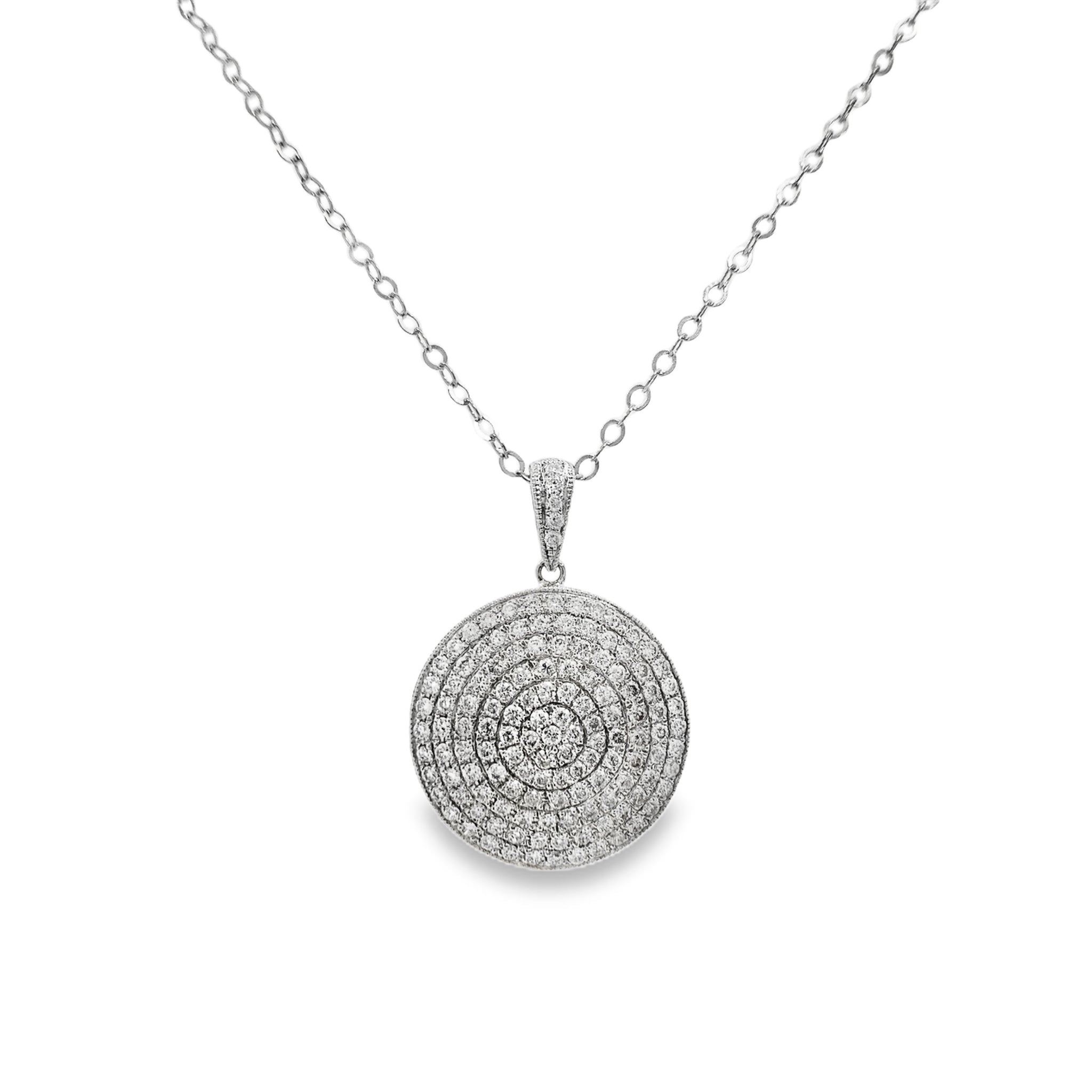 White Gold Diamond Fashion Pendant