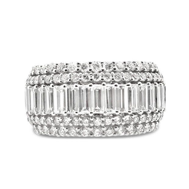 White Gold Diamond Fashion Ring