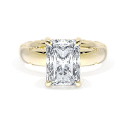 Lab Grown Radiant Cut Yellow Gold Diamond Tacori Engagement Ring