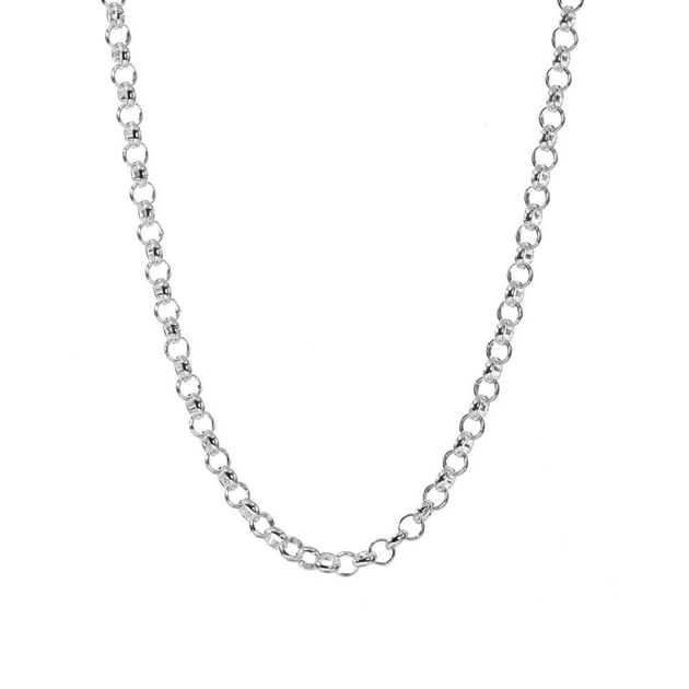 White Gold Rolo Chain – Padis Jewelry