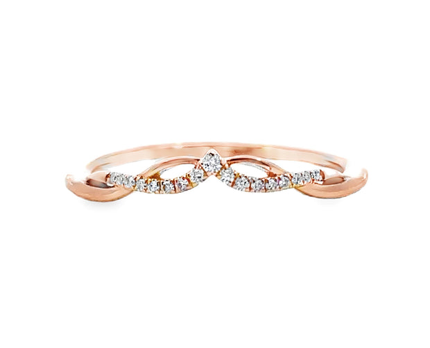 Rose Gold Diamond Wedding Band
