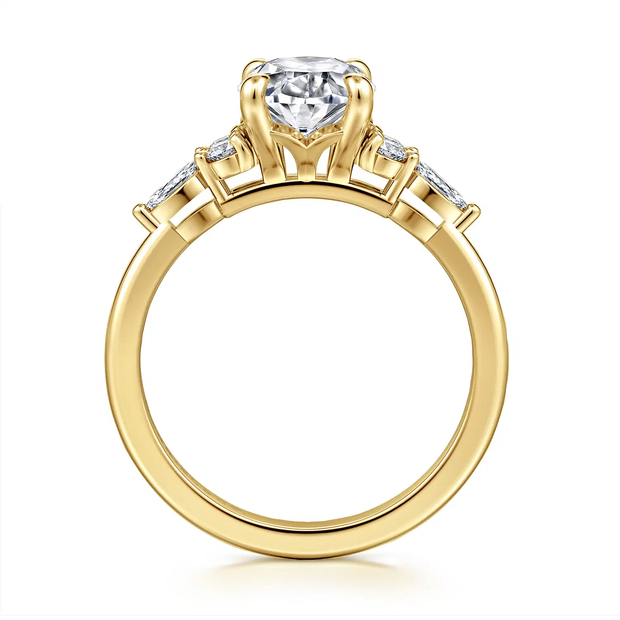 GABRIEL & CO "Contemporary" Engagement Ring