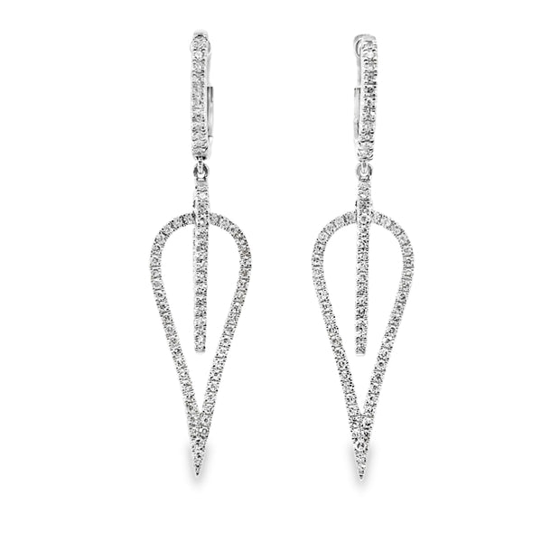 Platinum Diamond Fashion Earrings
