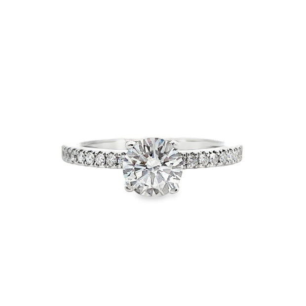 Lab Grown White Gold Diamond Engagement Ring