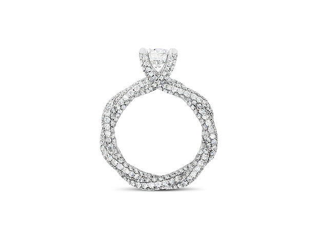 Lab Grown White Gold Diamond Engagementy Ring