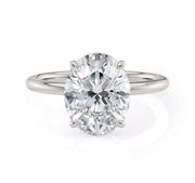 Lab Grown Oval Shape White Gold Diamond Michael M. Engagement Ring