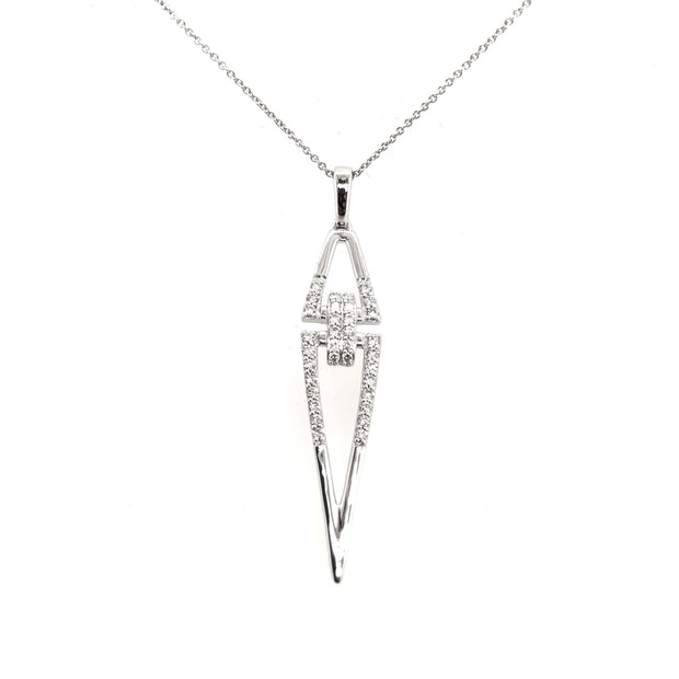 LeVian White Gold Diamond Fashion Pendant