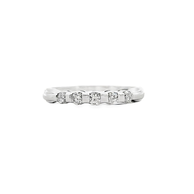 White Gold Diamond Wedding Band