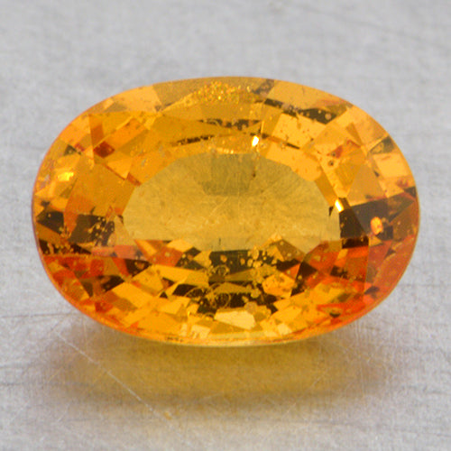 Loose Orange Oval Shape Sapphire