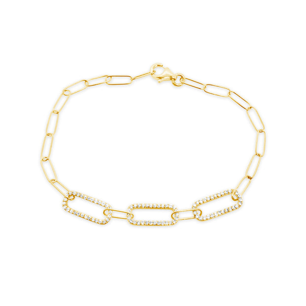 Yellow Gold Diamond Fashion Bracelet