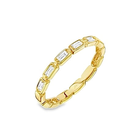 Shy Creation Yellow Gold Diamond Wedding Band