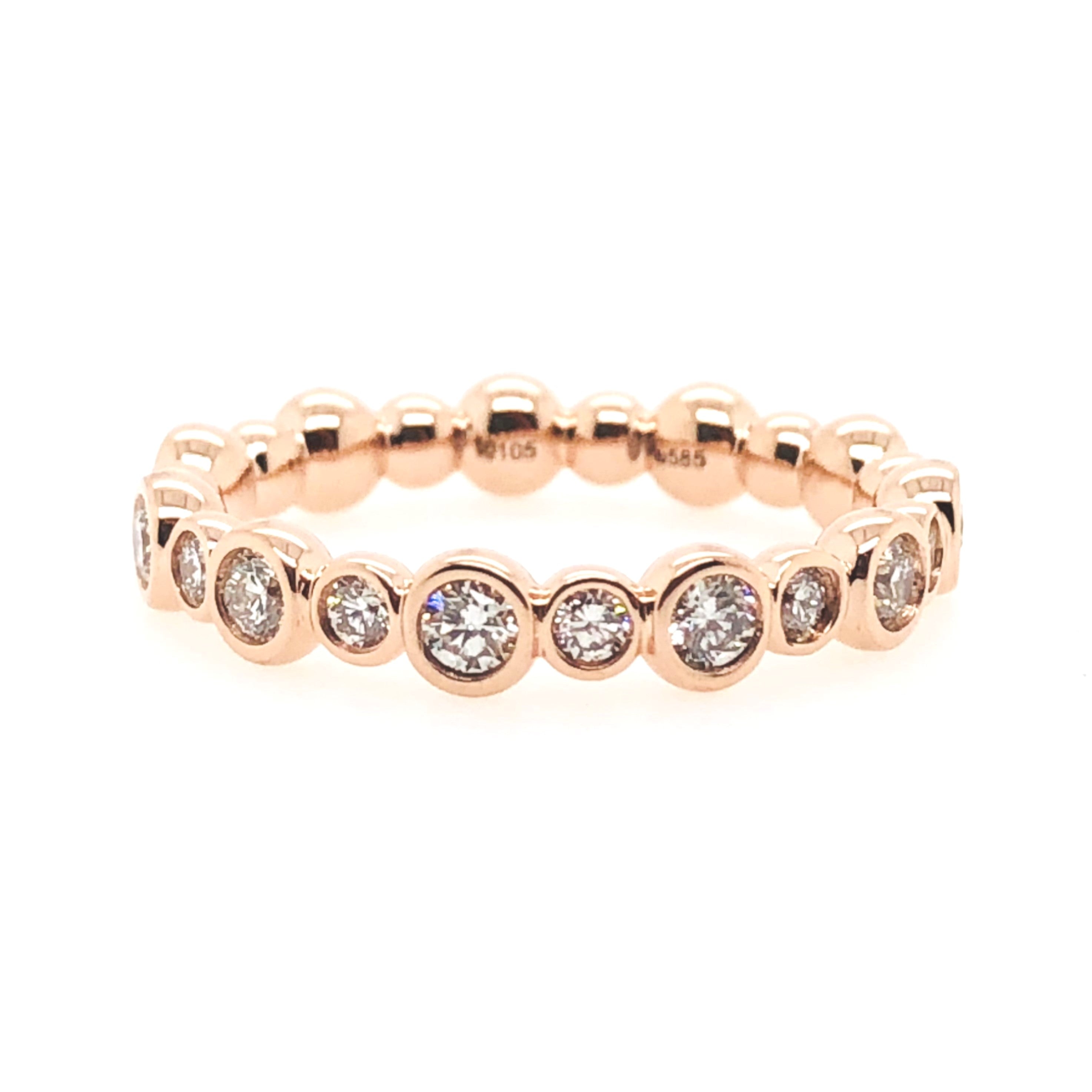 Forevermark Rose Gold Diamond Eternity Band