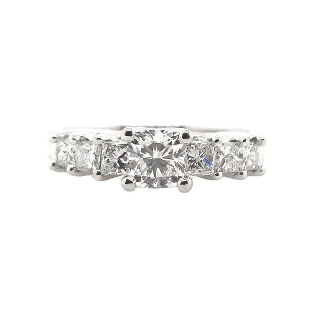 Forevermark Platinum Cushion Cut Diamond Engagement Ring