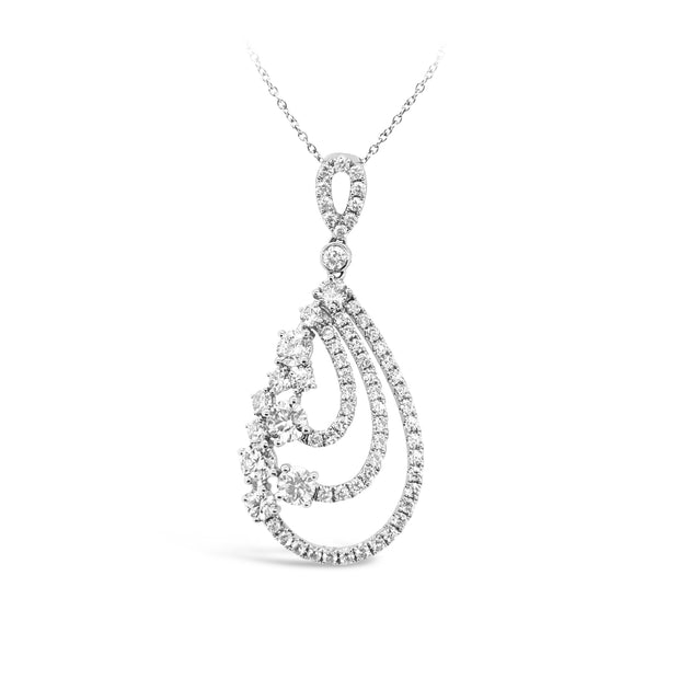 White Gold Diamond Fashion Pendant